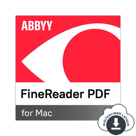 ABBYY FineReader PDF - Mac - 1 laite - 12 kk - sähköinen lisenssi