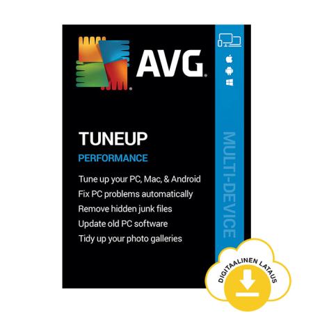 AVG TuneUp - 10 laitetta / 1 vuosi - sähköinen lisenssi