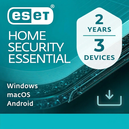 ESET HOME Security Essential, 3 laitetta / 2 vuotta, sähköinen lisenssi