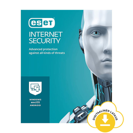 ESET Internet Security - 3 laitetta/ 1 vuosi - sähköinen lisenssi
