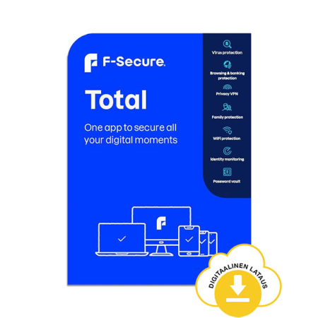 F-Secure Total Tietoturva ja VPN