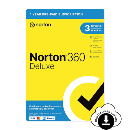 Norton 360 Deluxe 3 laitetta