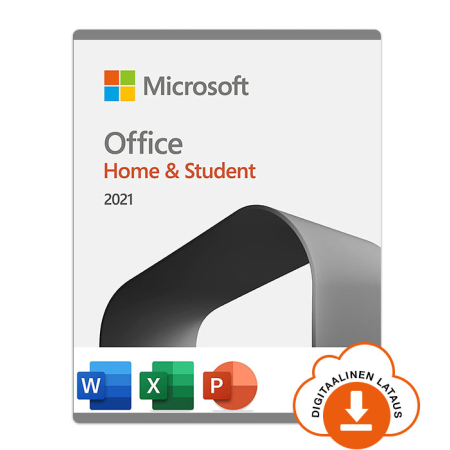 Microsoft Office Home and Student 2021, monikielinen - sähköinen lisenssi
