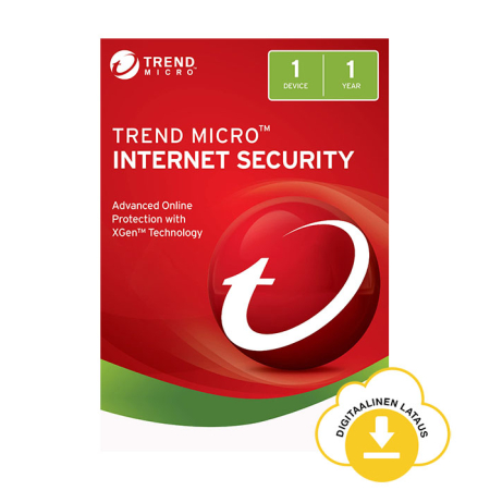 Trend Micro Internet Security - 1 PC / 1 vuosi - sähköinen lisenssi