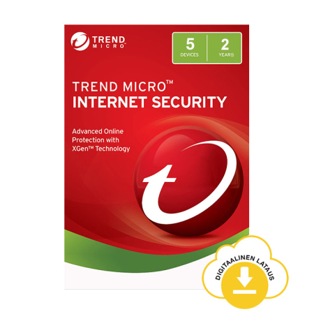Trend Micro Internet Security - 5 PC / 2 vuotta - sähköinen lisenssi