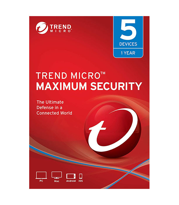 Trend Micro Maximum Security - 5 laitetta / 1 vuosi - sähköinen lisenssi