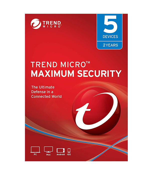 Trend Micro Maximum Security - 5 laitetta / 2 vuotta - sähköinen lisenssi