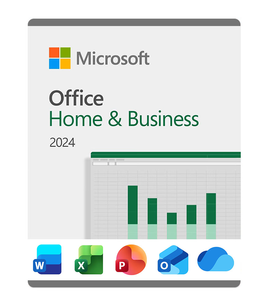 Microsoft Office Home & Business 2024 – 1 PC/Mac – sähkoinen lisenssi