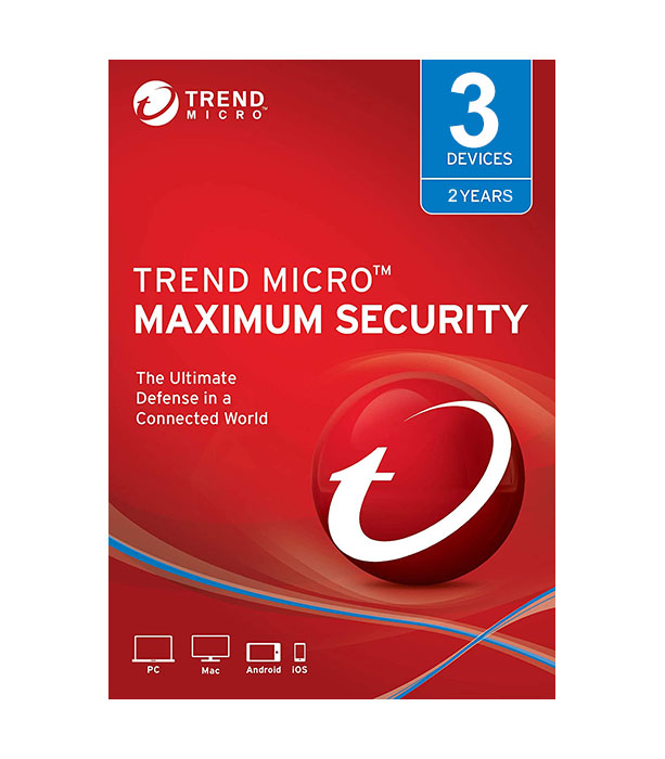 Trend Micro Maximum Security - 3 laitetta / 3 vuotta - sähköinen lisenssi